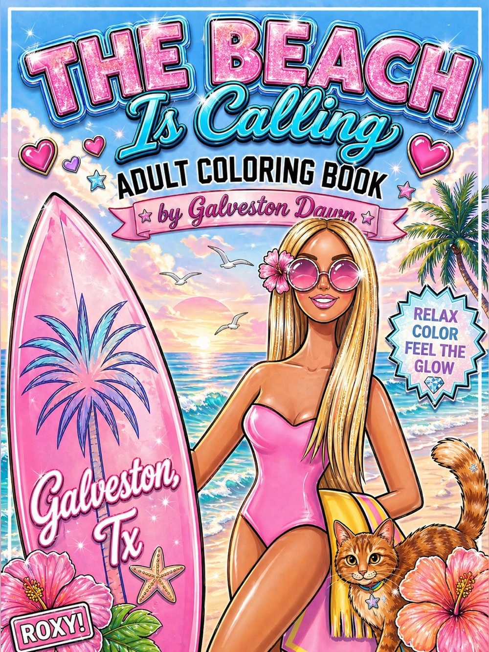 The Beach Is Calling Adult Coloring Book